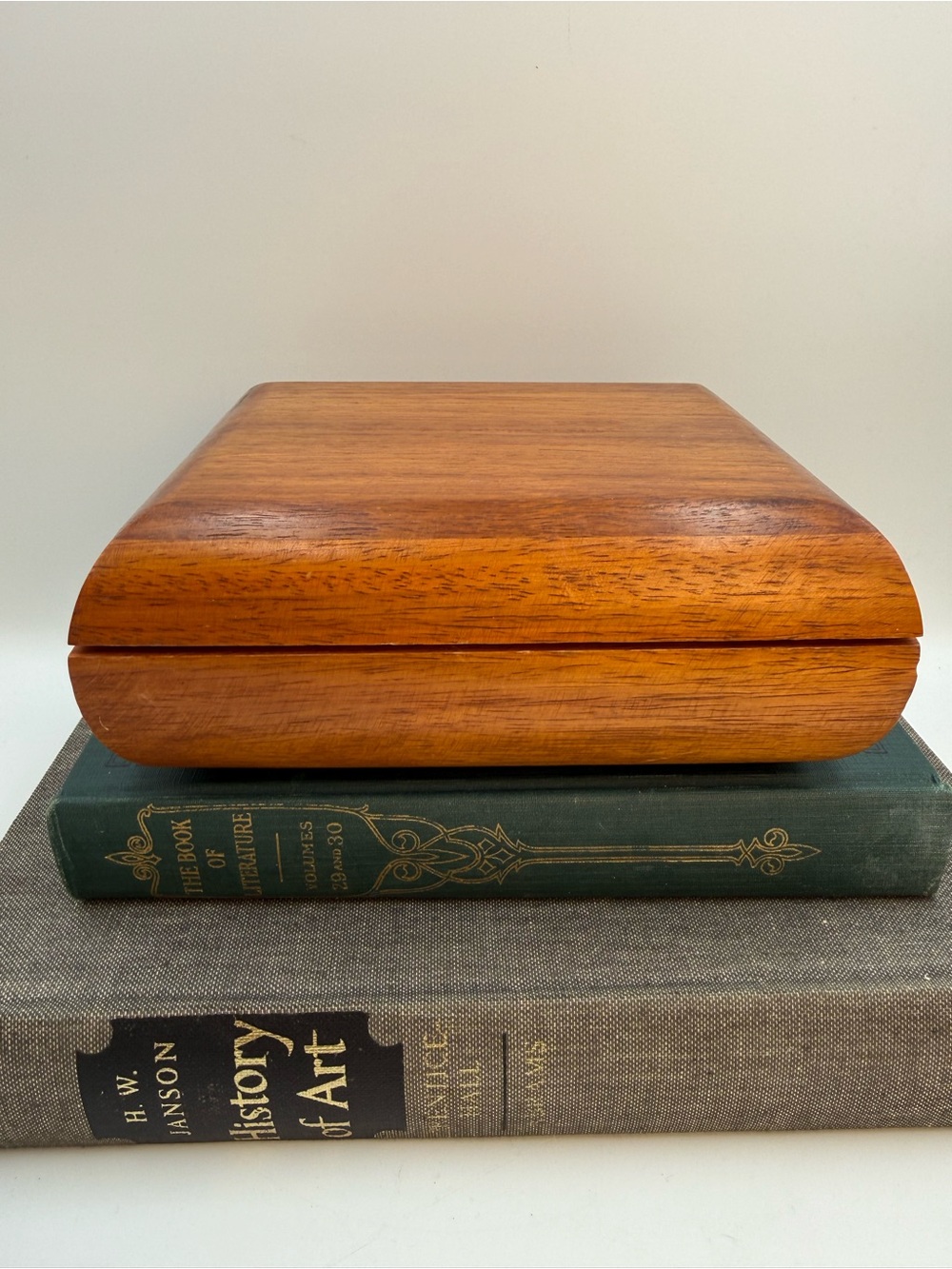 Vintage Wood Storage Trinket Box